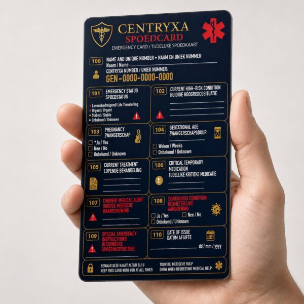 Unieke Centryxa-nummer